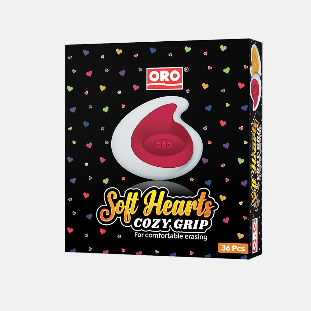 Soft Heart Eraser Box 36 Pcs
