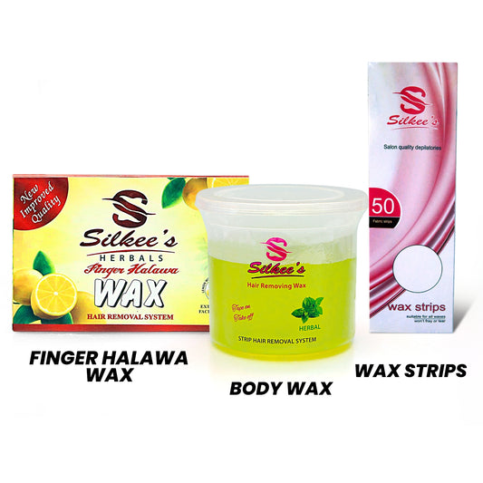 Herbal Finger Halawa & Lemon Body Wax (275GM) With Wax Strips - FlyingCart.pk