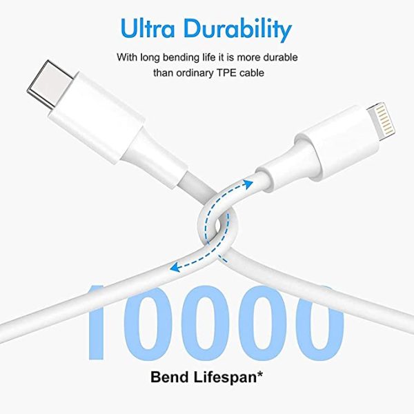 20W PD Fast Charging Cable (Type-C to Lightning) for iPhone - Flyingcart.pk