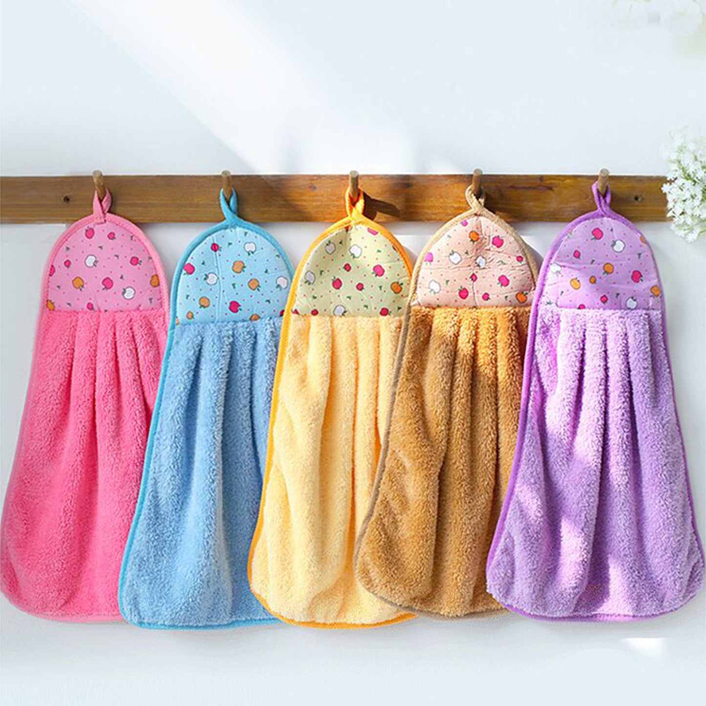 Hanging Towels Randomly Select Colors - FlyingCart.pk