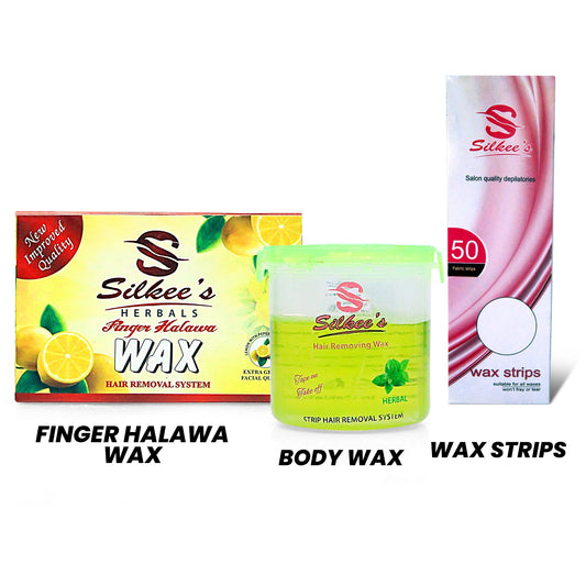 Herbal Finger Halawa & Herbal Body Wax (175Gm) With Wax Strips - FlyingCart.pk