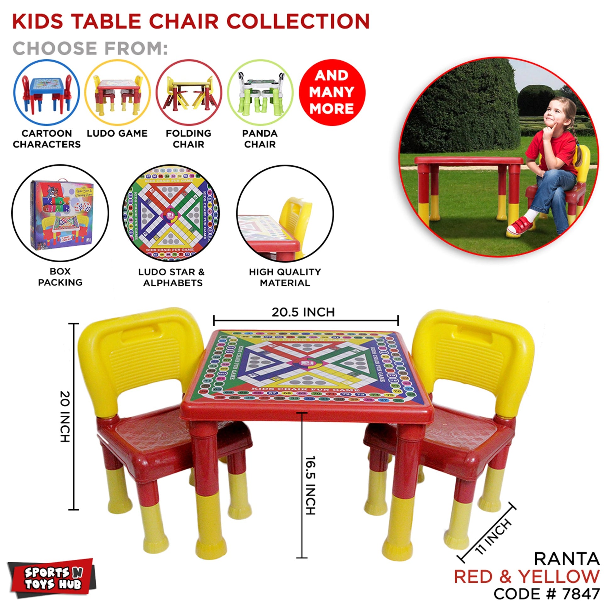 Kids Table Chair Set - FlyingCart.pk