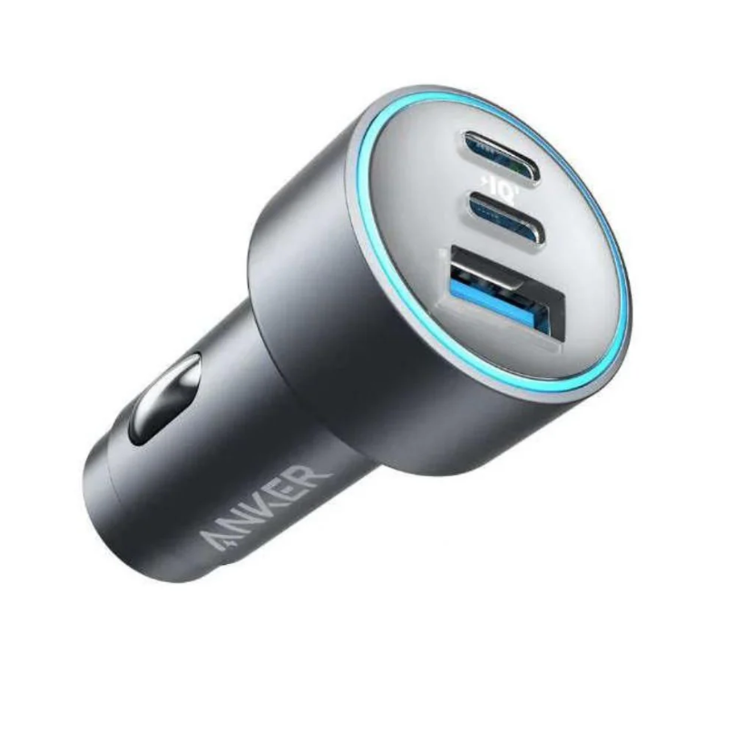 335 Car Charger 67w 3-Port with 3ft USB-C to USB-C Cable-FlyingCart.pk