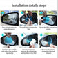 2 Pcs Waterproof Car Mirror Sticker-FlyingCart.pk