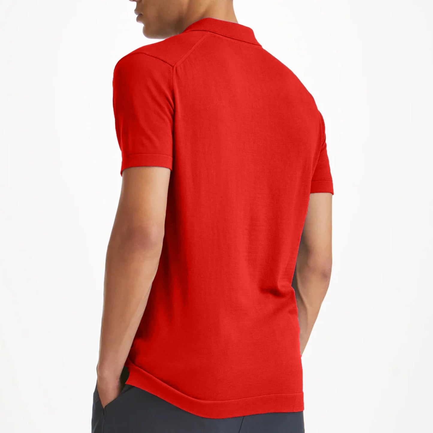 Red Classy Soft Polo Shirts for Men-FlyingCart.pk