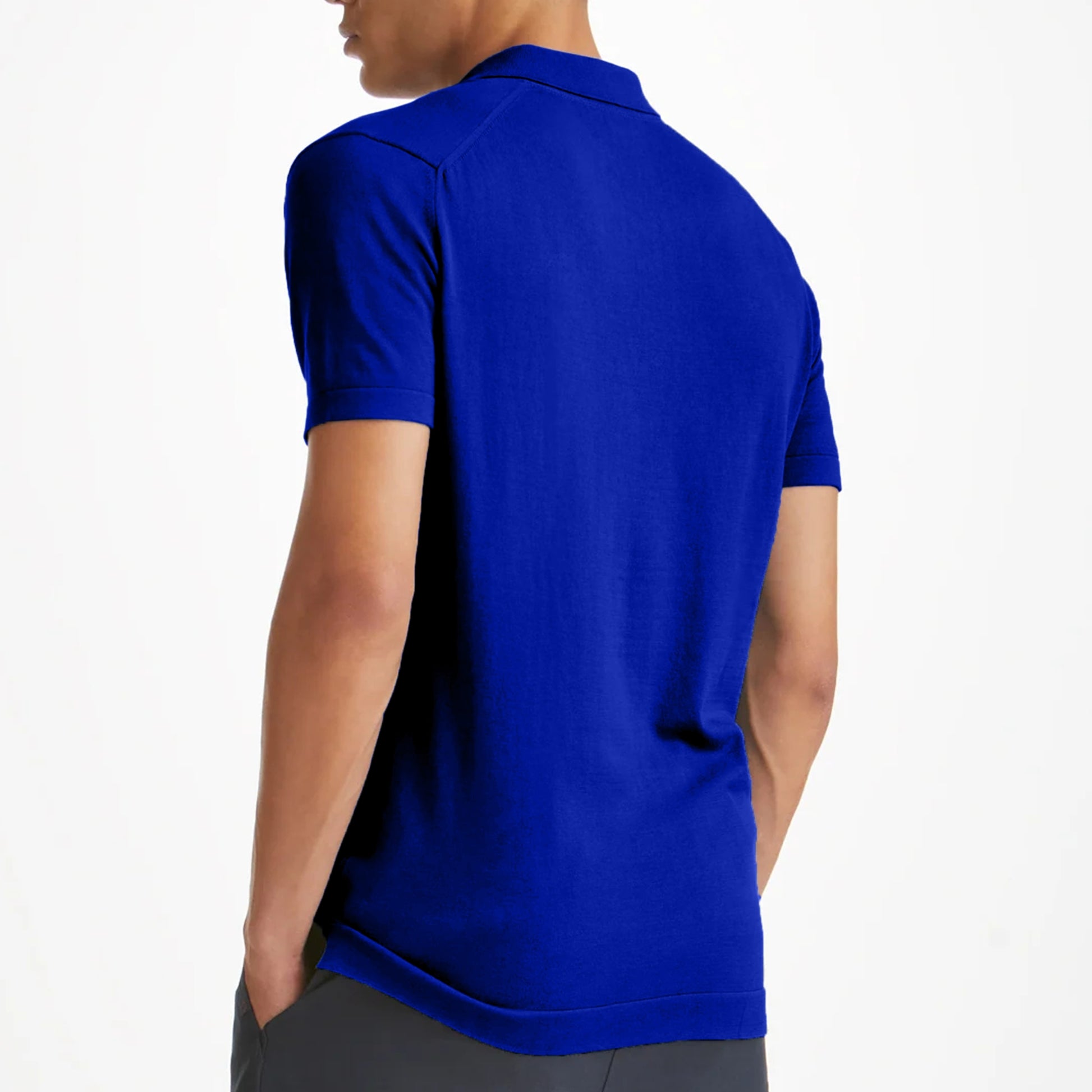  Royal Blue Classy Soft Polo Shirts for Men-FlyingCart.pk