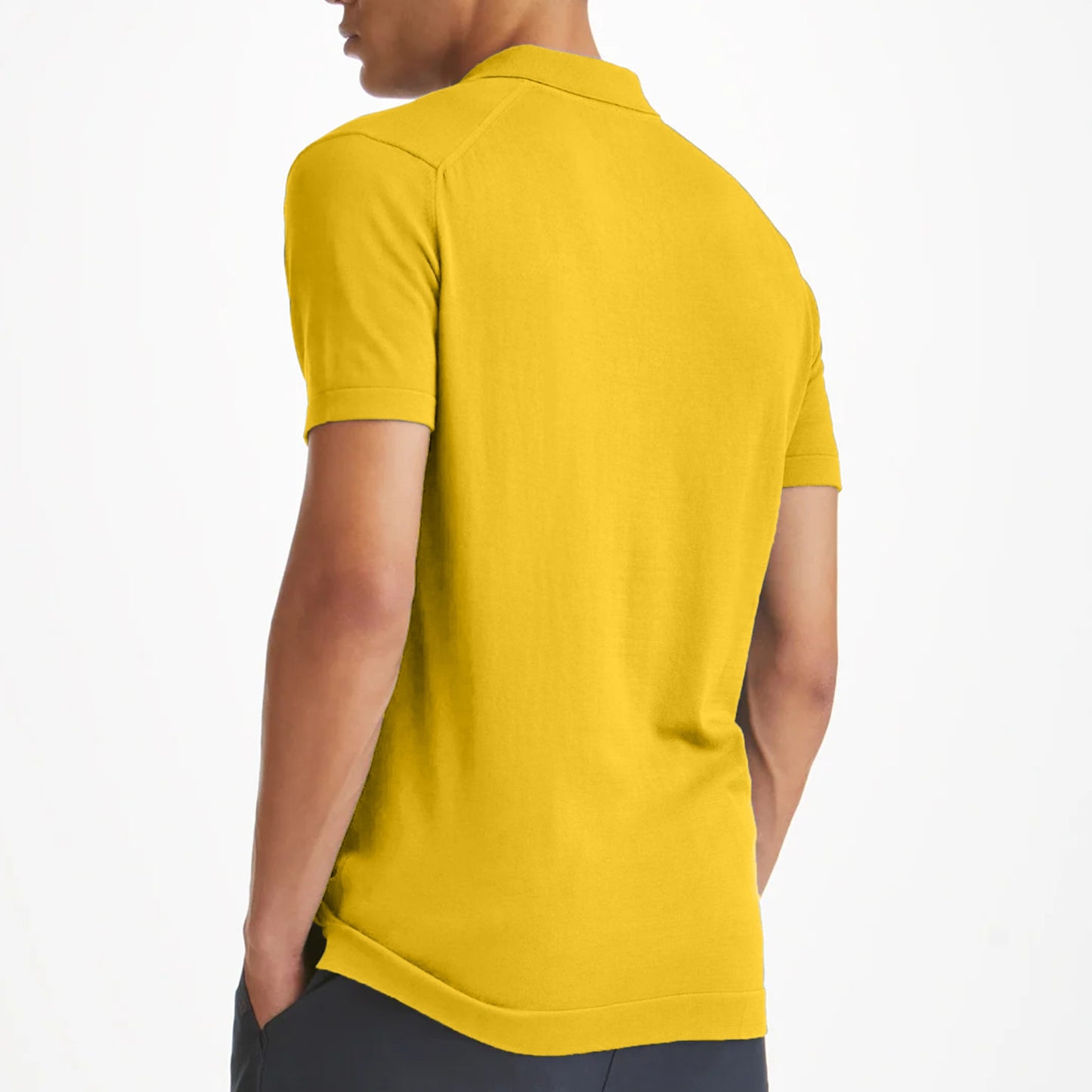 Yellow Classy Soft Polo Shirts for Men-FlyingCart.pk