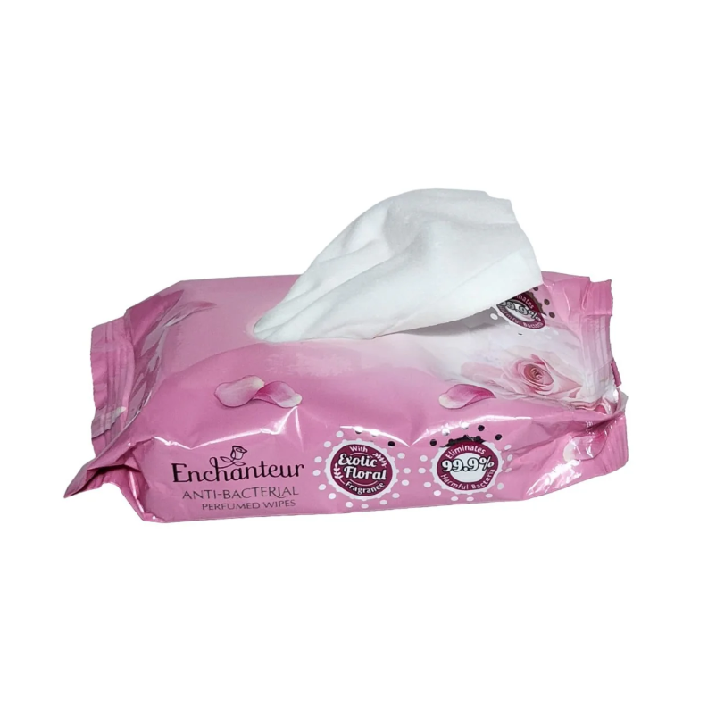 Enchanteur Antibacterial Perfume Wipes-FlyingCart.pk