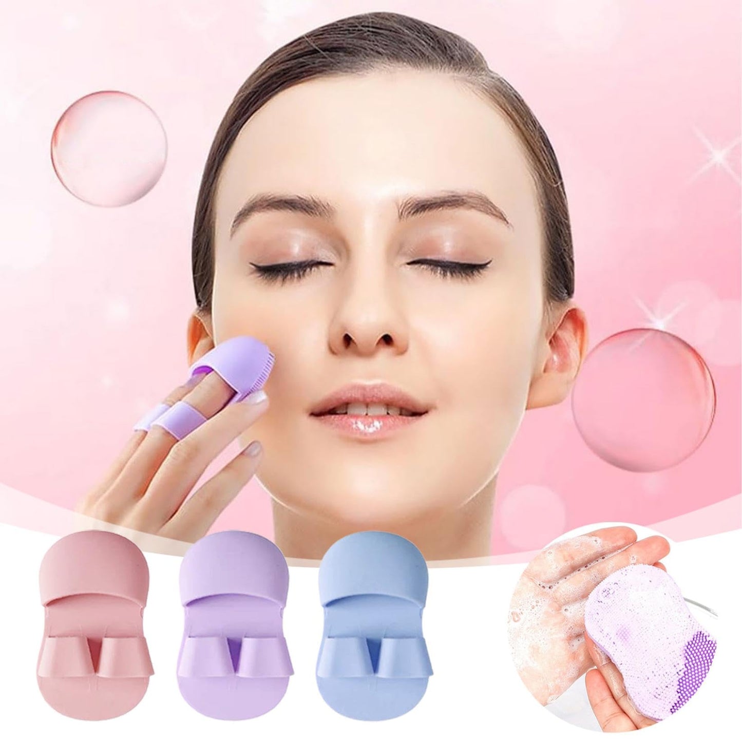 Silicone Finger Face Brush-FlyingCart.pk