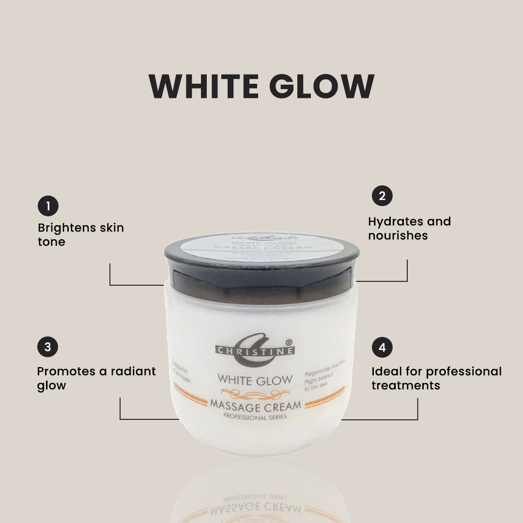 Christine White Glow Massage Cream Jar 475GM - FlyingCart.pk