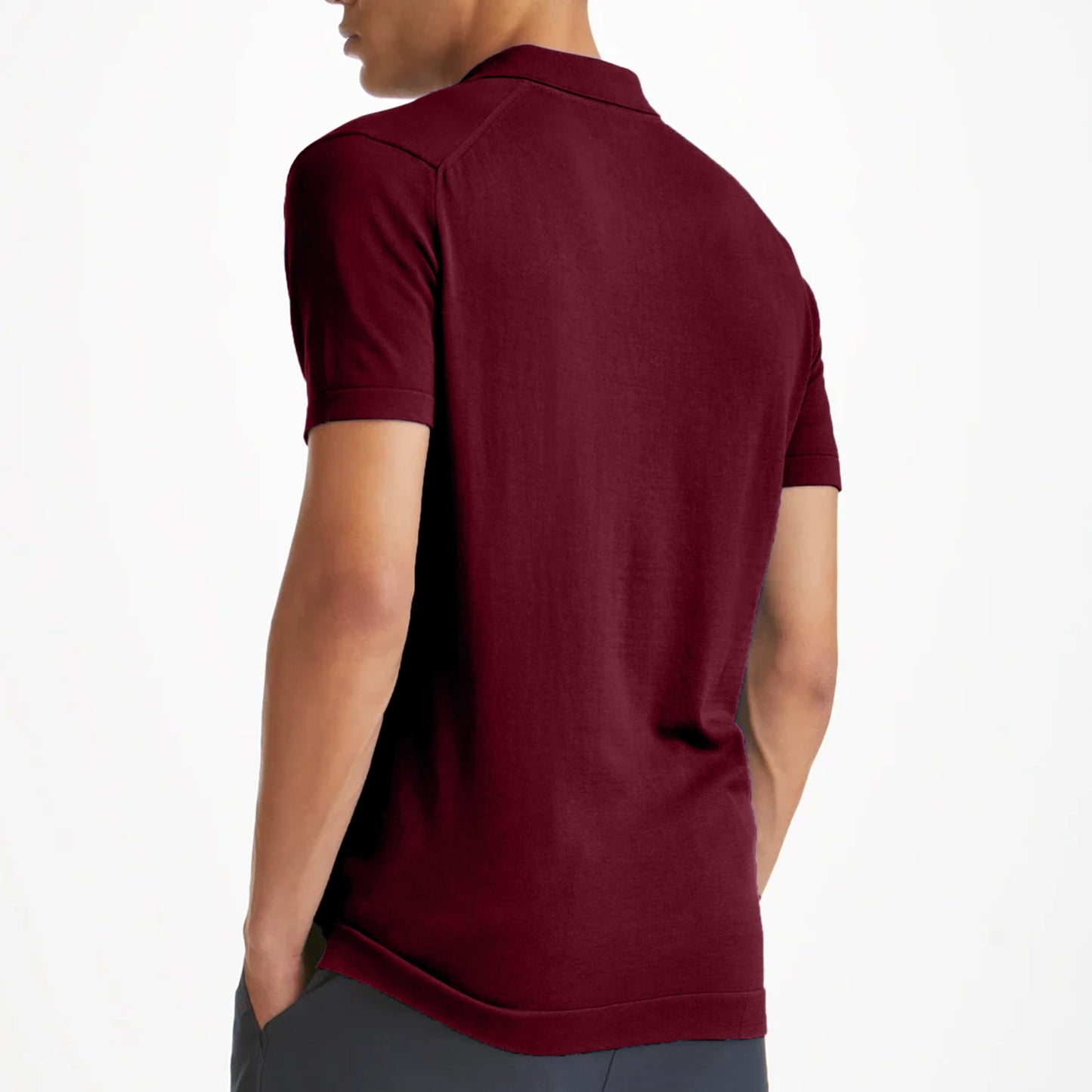 Maroon Classy Soft Polo Shirts for Men-FlyingCart.pk