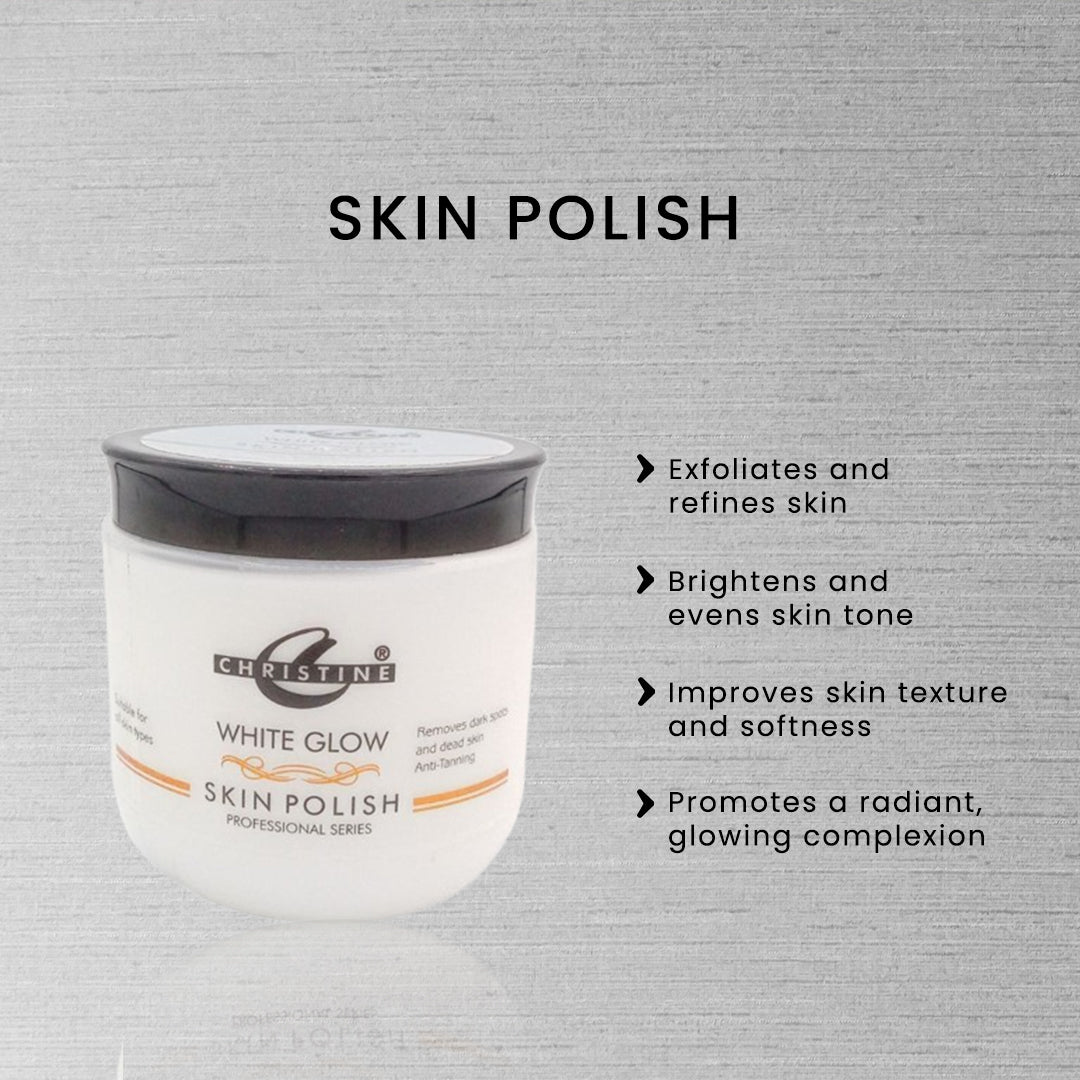 Christine White Glow Skin Polish Jar 475GM - FlyingCart.pk