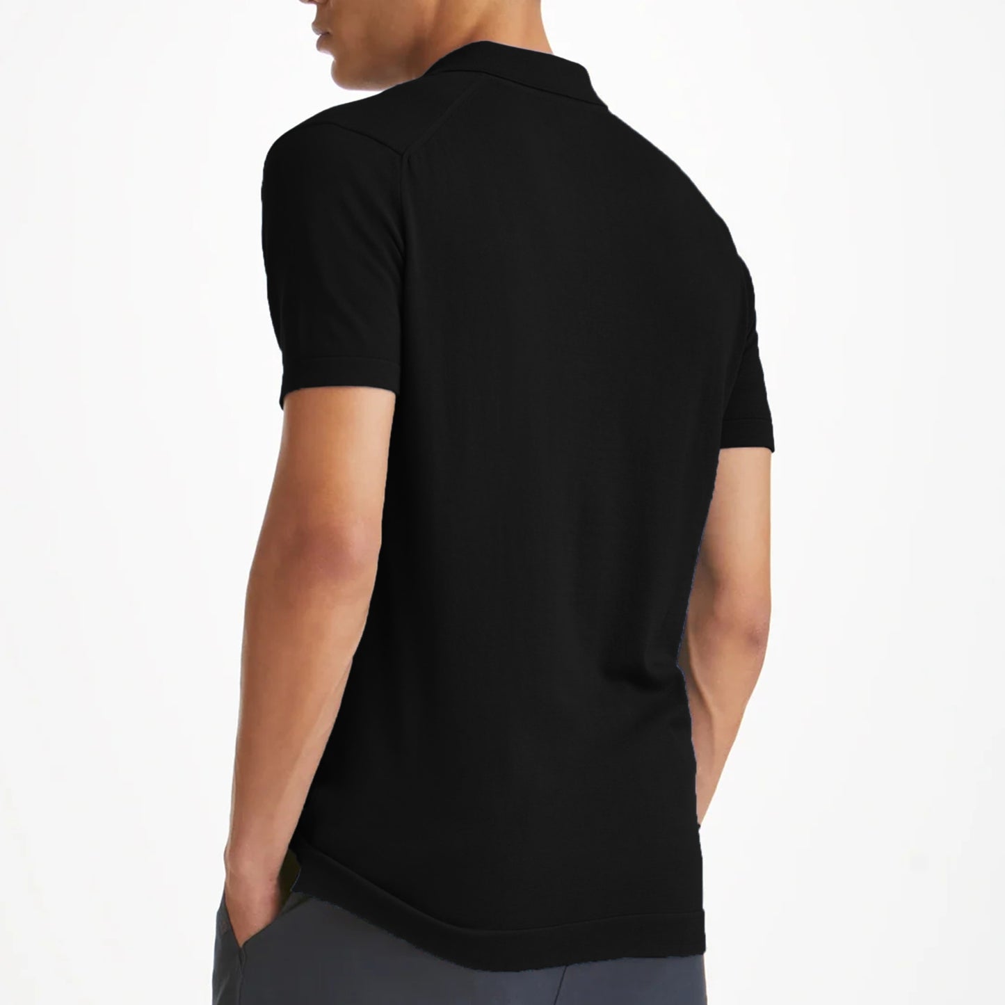 Black Classy Soft Polo Shirts for Men-FlyingCart.pk