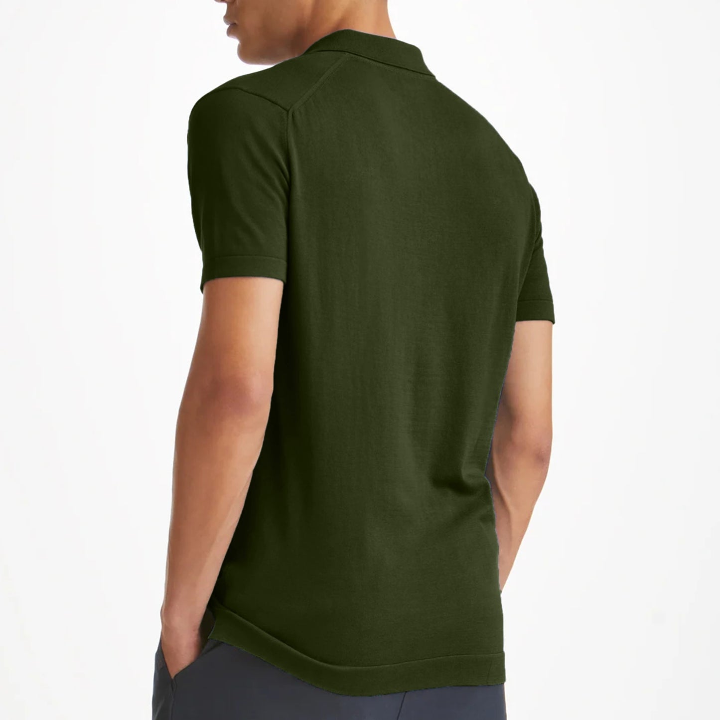 Olive Green Classy Soft Polo Shirts for Men-FlyingCart.pk