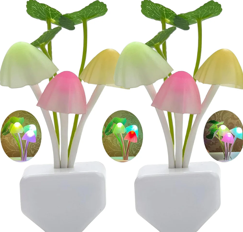 LED Mushroom Night Light with Dimming Sensor -FlyingCart.pk