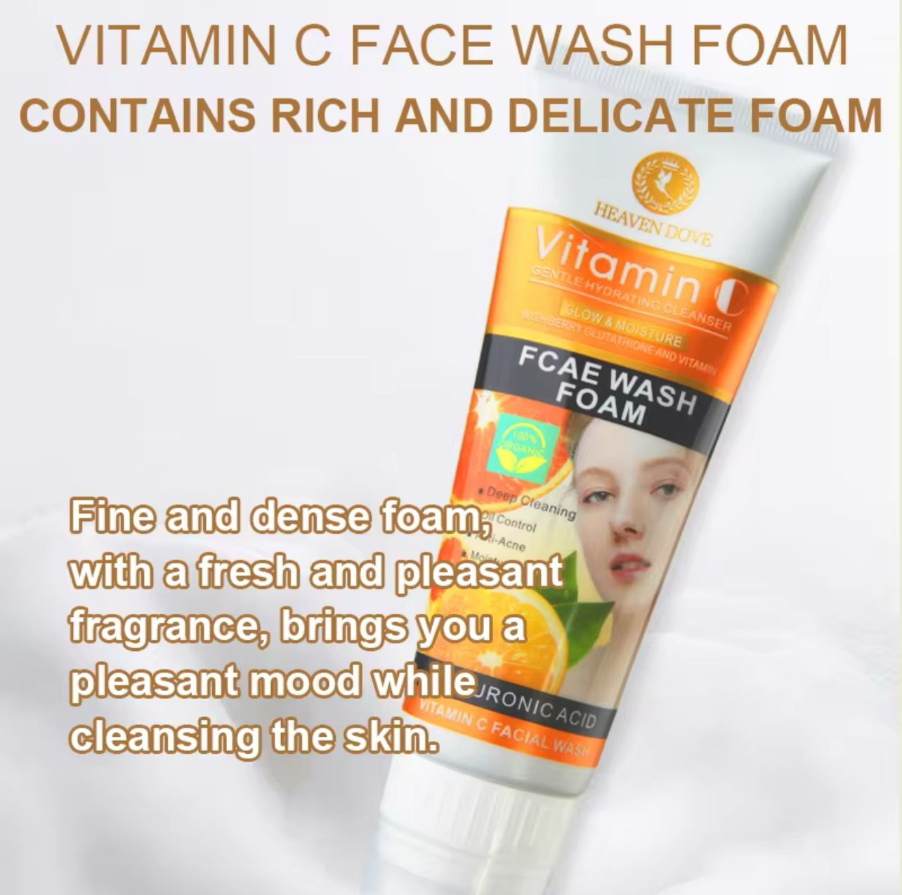 Heaven Dove Vitamin C Whitening Facial Foam Face Wash-FlyingCart.pk