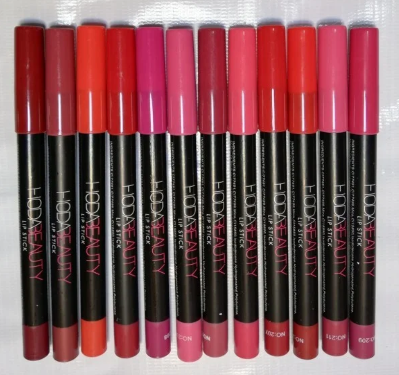 Huda Beauty Lip Pencil Pack Of 12 Pcs-FlyingCart.pk