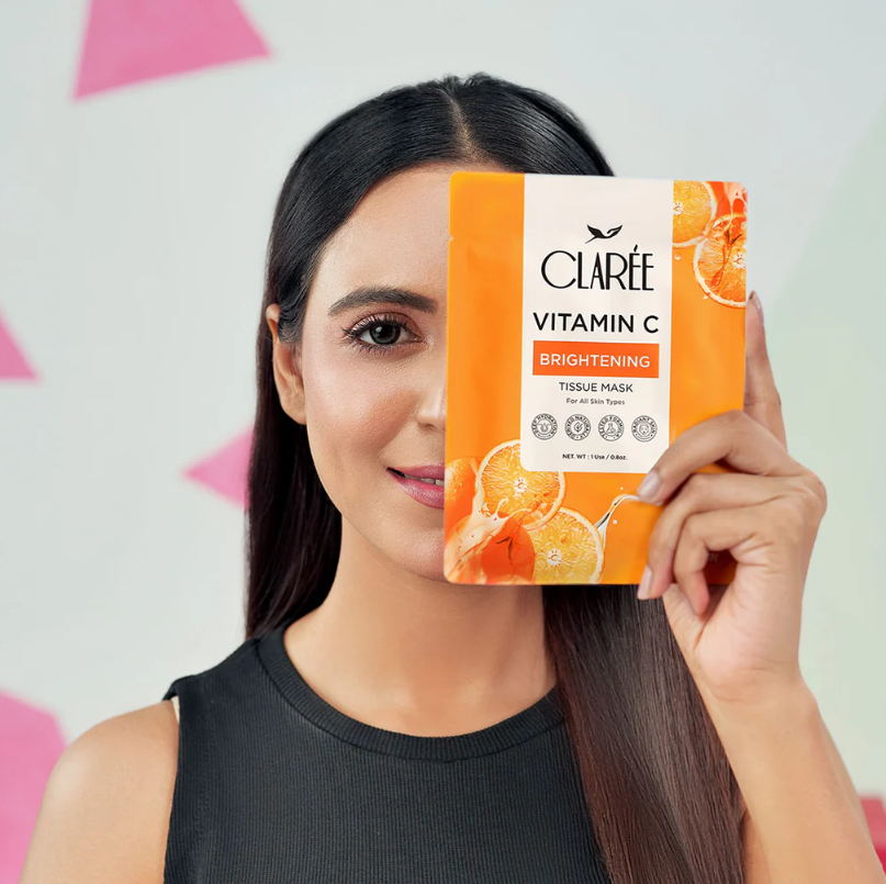 CLAREE Vitamin C Brightening Tissue Mask - FlyingCart.pk