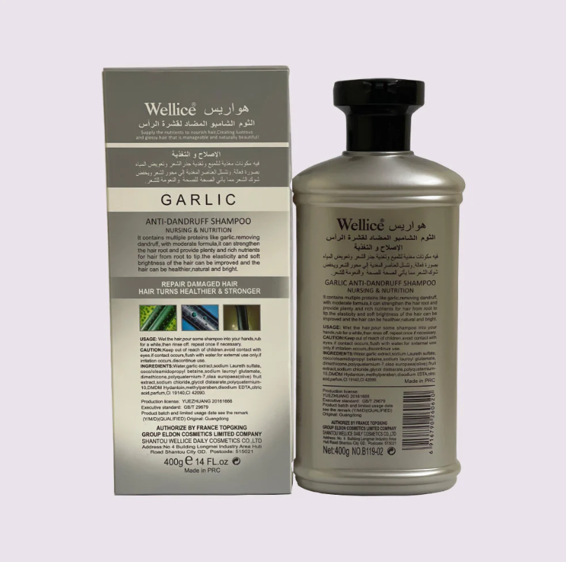 Wellice Garlic Anti-Dandruff Shampoo-FlyingCart.pk