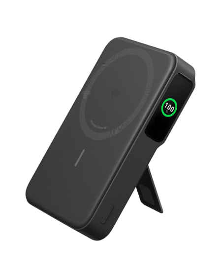 MagGo Powerbank 10k, 15w Ultra-Fast Magnetic Charging with Smart Display Black-FlyingCart.pk