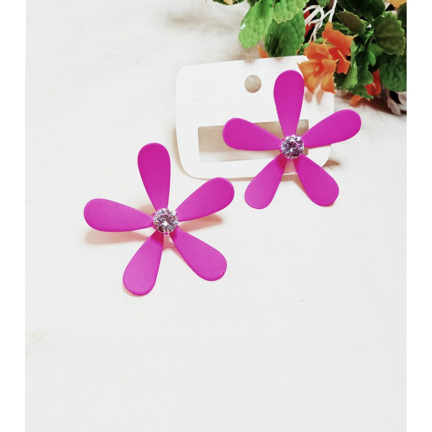 Fancy Beautiful Flowers Earrings Pack Of 2 (Each Set have 2 pair) - FlyingCart.pk