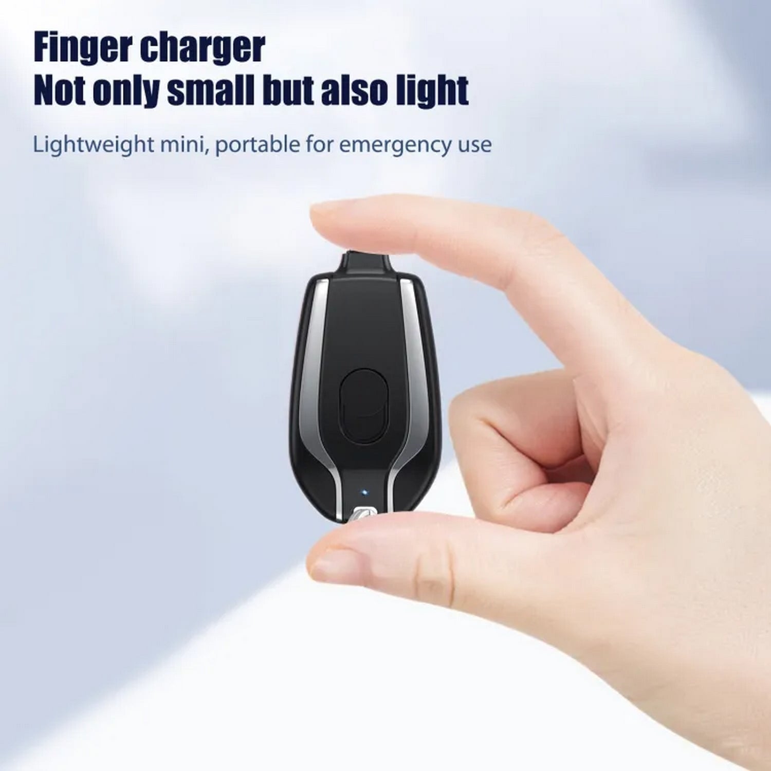 Mini Portable Keychain Power Bank For Emergency (1500 Mah) - FlyingCart.pk