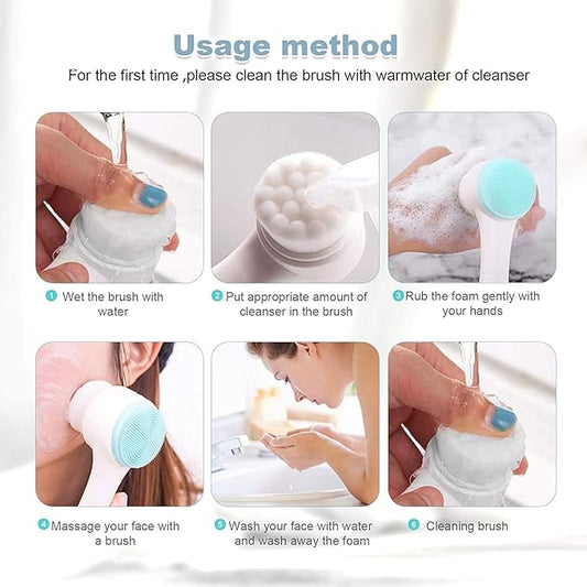 2 in 1 Cleaning Massage Brush