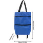 2 in 1 hand trolley shopping bag