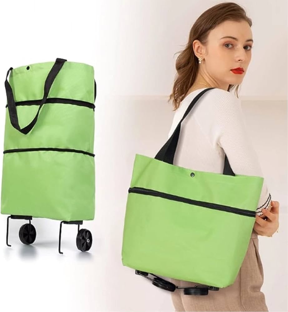 2 in 1 hand trolley shopping bag