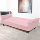 Light Pink Sofa Cum Bed Cover - FlyingCart.pk