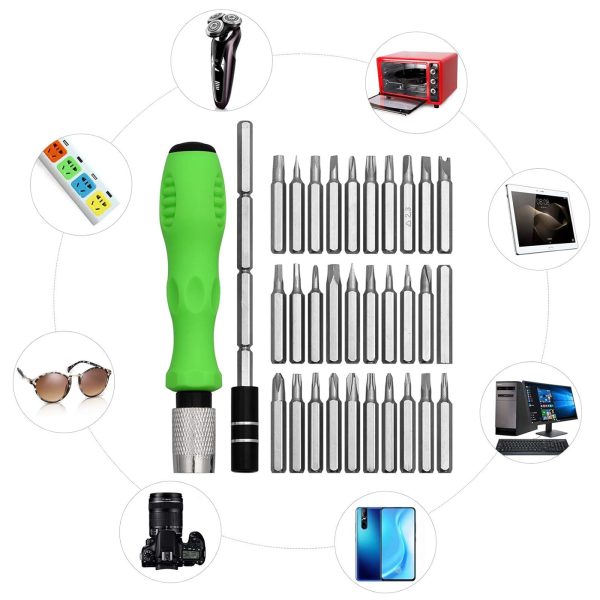 32 In 1 Mini Interchangeable Adjustable Precision Screwdriver Bit Set - Flyingcart.pk