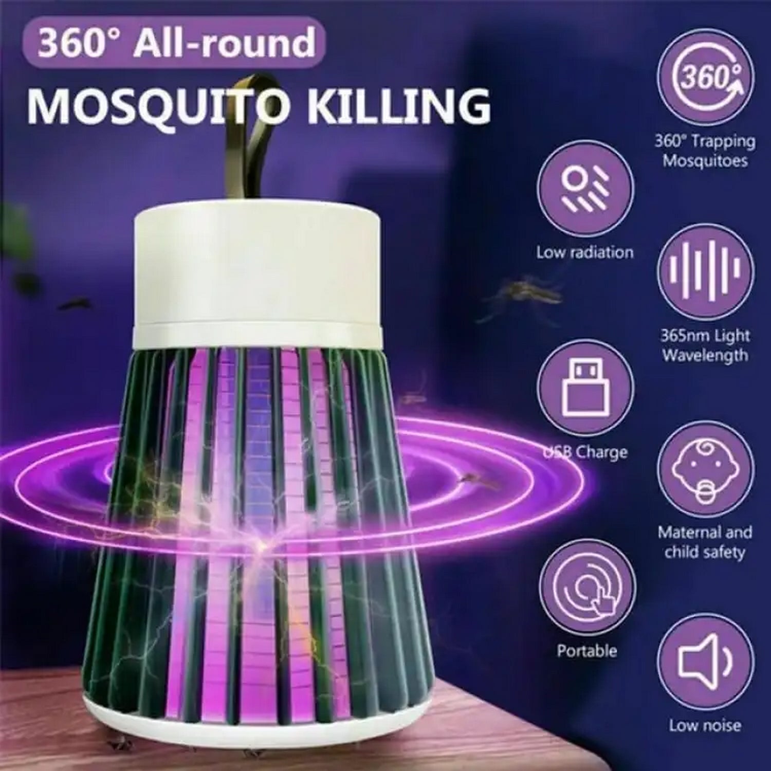 Mosquito Lamp USB Charge Anti Mosquito - FlyingCart.pk