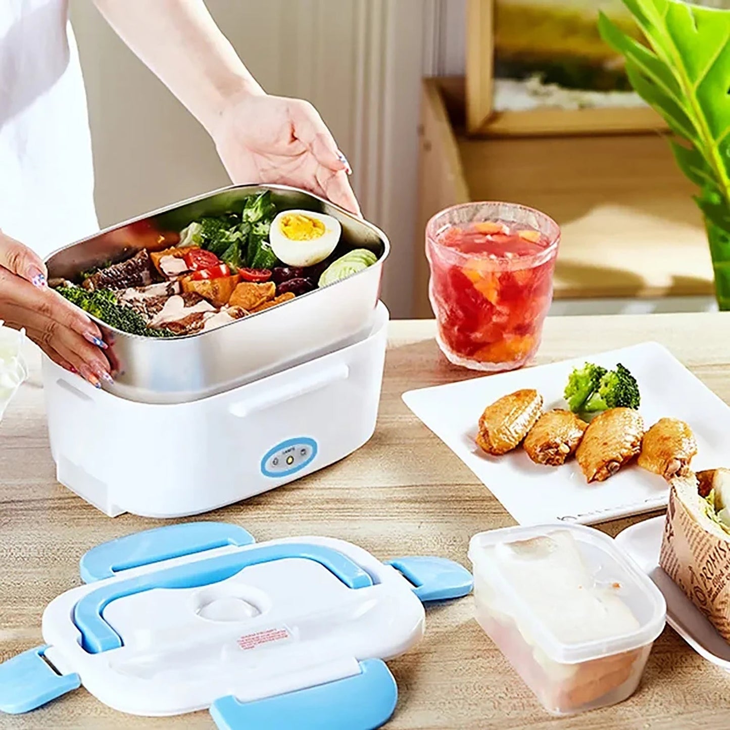 Portable Electric Lunch Box Food Heater - FlyingCart.pk