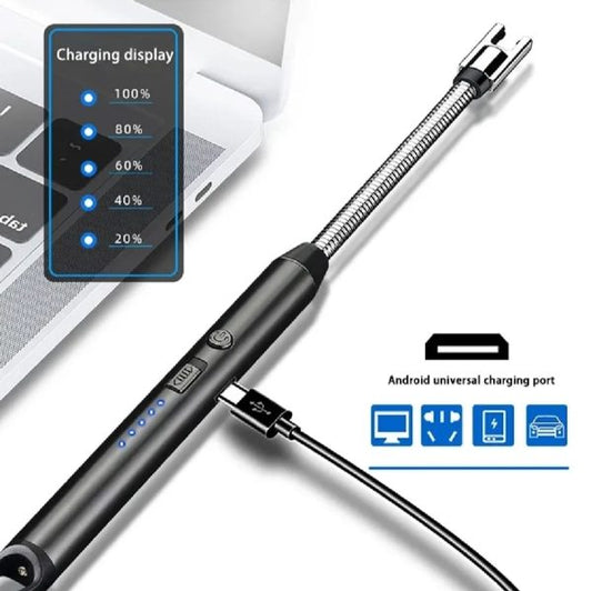 360-outdoor-kitchen-lighter-usb-rechargeable-plasma-arc-lighter-with-safety-lock-flexible-elbow-for-candles-bbq-stoves-1-flyingcart.pk