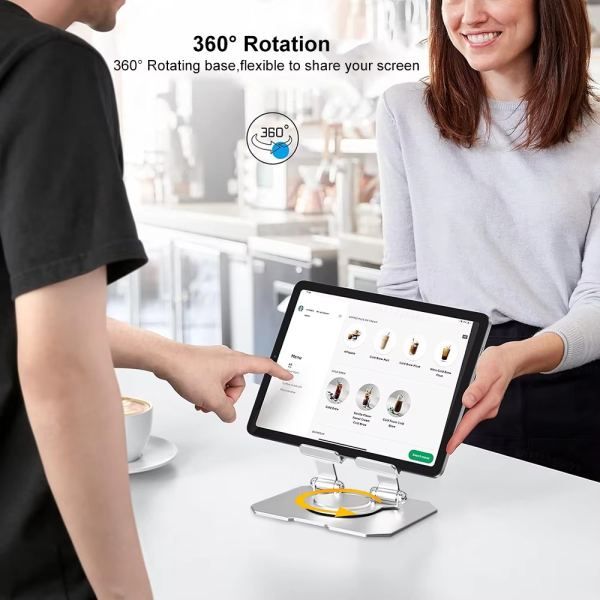 360° Rotating Metal Tablet & Mobile Stand - Flyingcart.pk