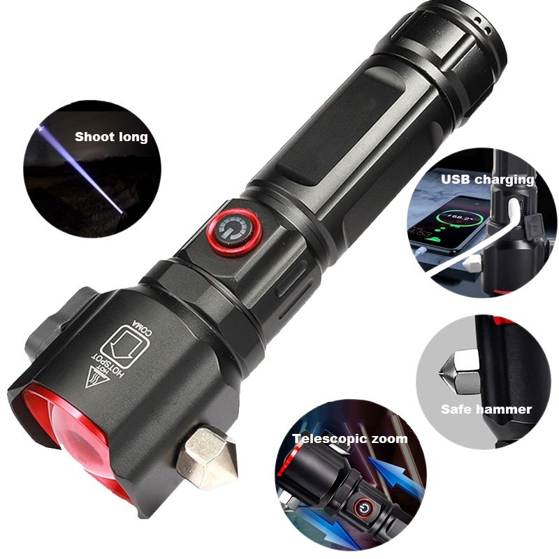 Multi-Functional Waterproof Tactical LED Flashlight (RL-2210)-FlyingCart.pk