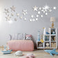 Acrylic Star Shaped Mirror Wall Stickers-FlyingCart.pk