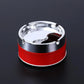 Unbreakable Ashtray With Stainless Steel Lid Round Sealed Ashtray Windproof Outdoor - FlyingCart.pk