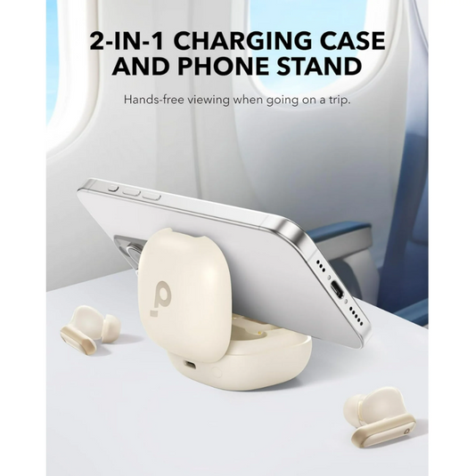 Soundcore P40i Earbuds With Smart Nc And 2 In 1 Charging Case With Phone Stand White-FlyingCart.pk