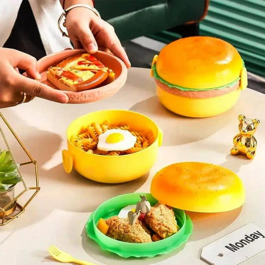 Burger Shape Lunch Box-FlyingCart.pk