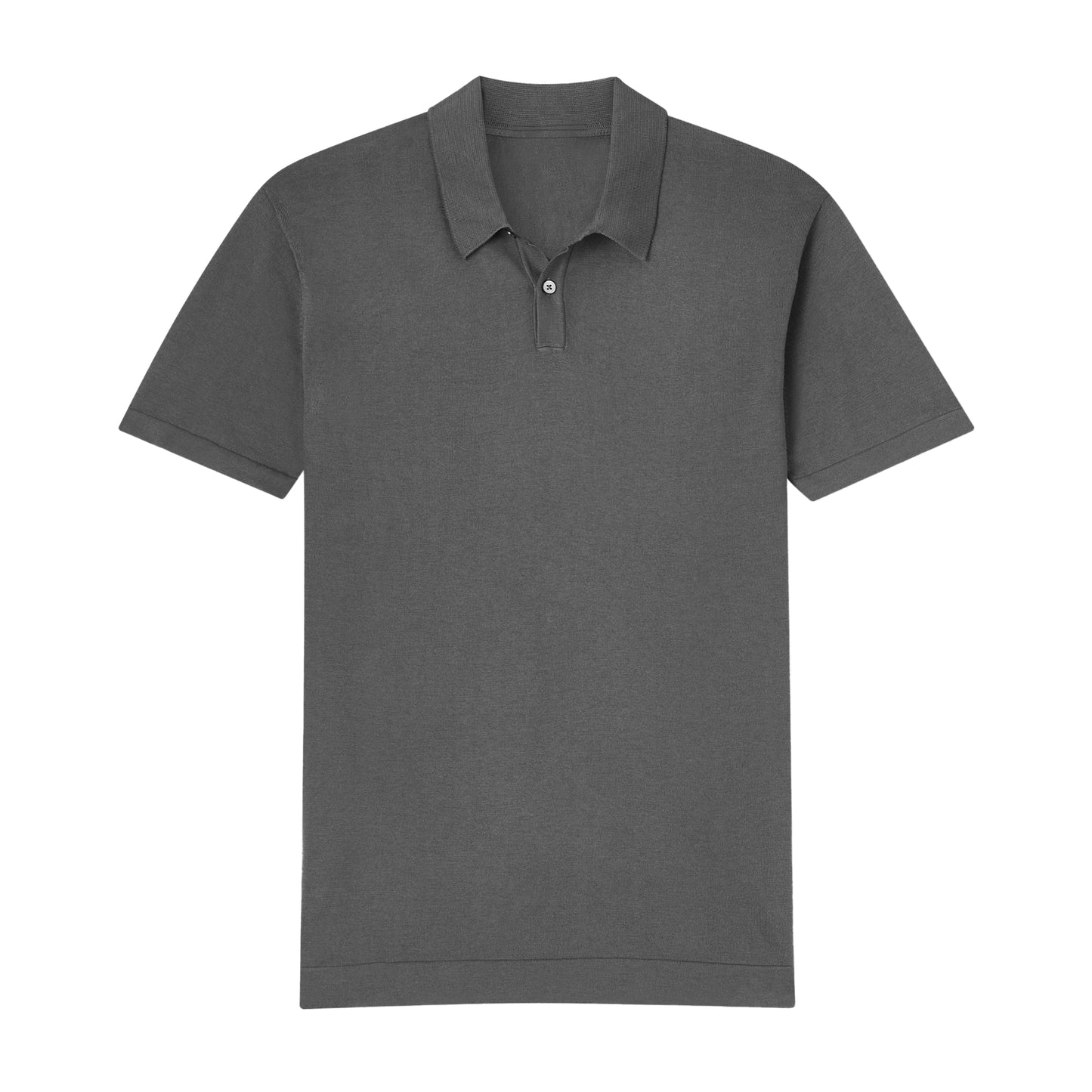 Grey Classy Soft Polo Shirts for Men-FlyingCart.pk