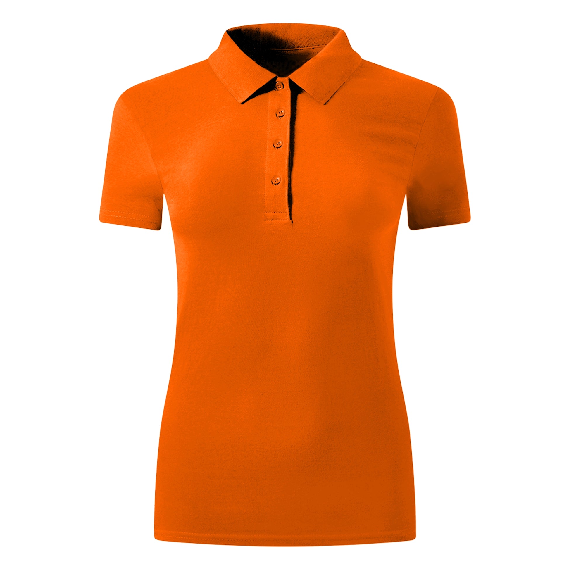 Orange Classy Soft Polo Shirts for Women - FlyingCart.pk