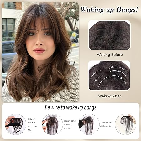  Hair Topper Bangs Natural Black-FlyingCart.pk