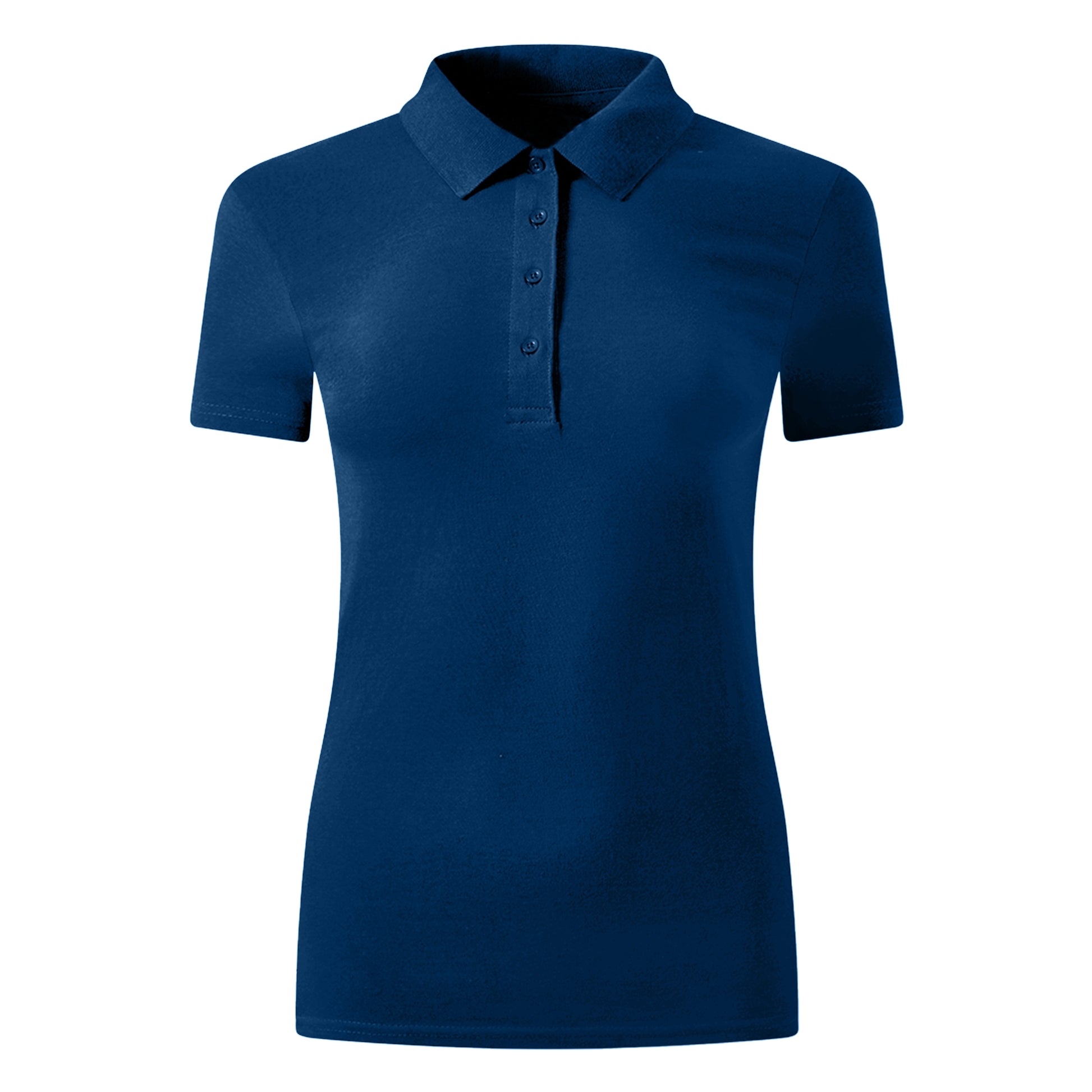 Petroleum Blue Classy Soft Polo Shirts for Women - FlyingCart.pk