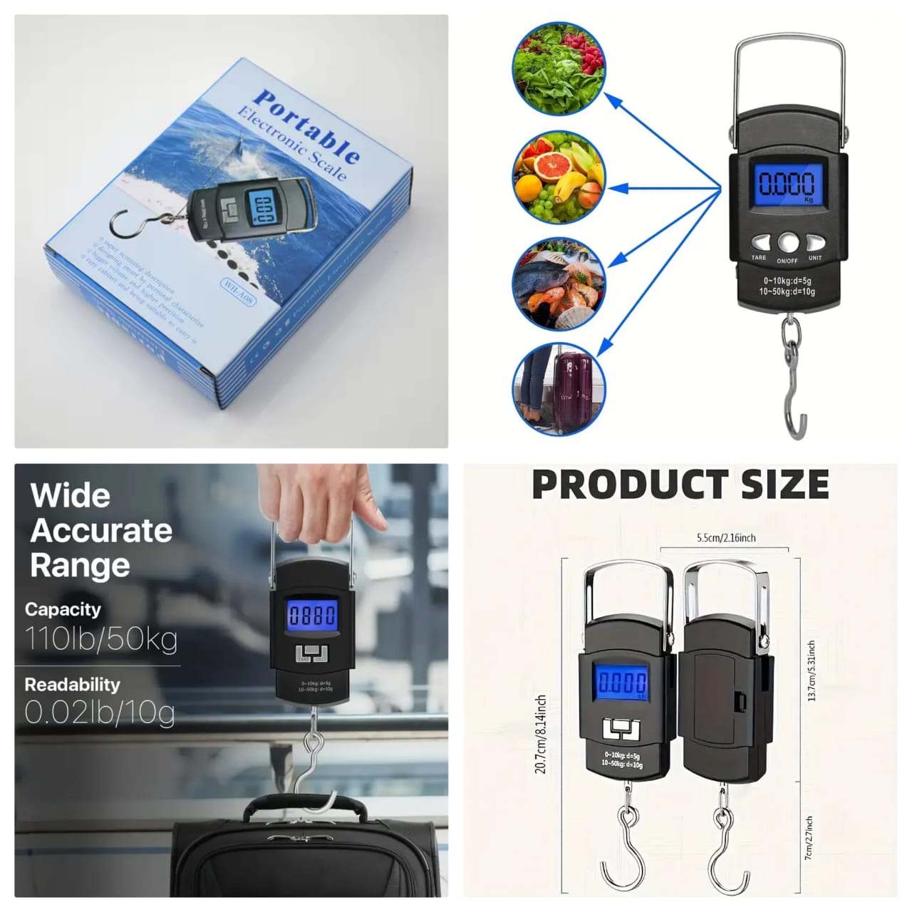  Portable Electronic Weight Scale-FlyingCart.pk