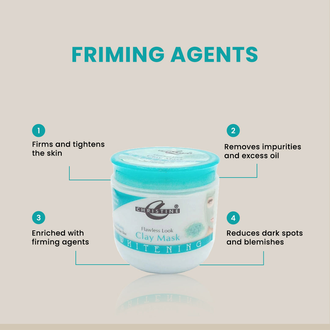 Christine Whitening Clay Mask Jar (Firming Agent) - FlyingCart.pk