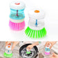 Dish Washing Brush With Liquid Soap Dispenser-FlyingCart.pk