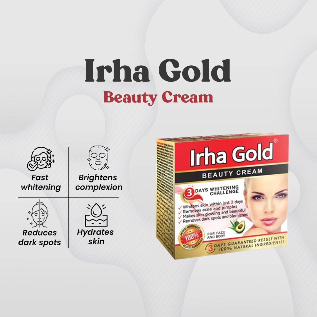 Irha Gold Beauty Cream Pack Of 1 - FlyingCart.pk