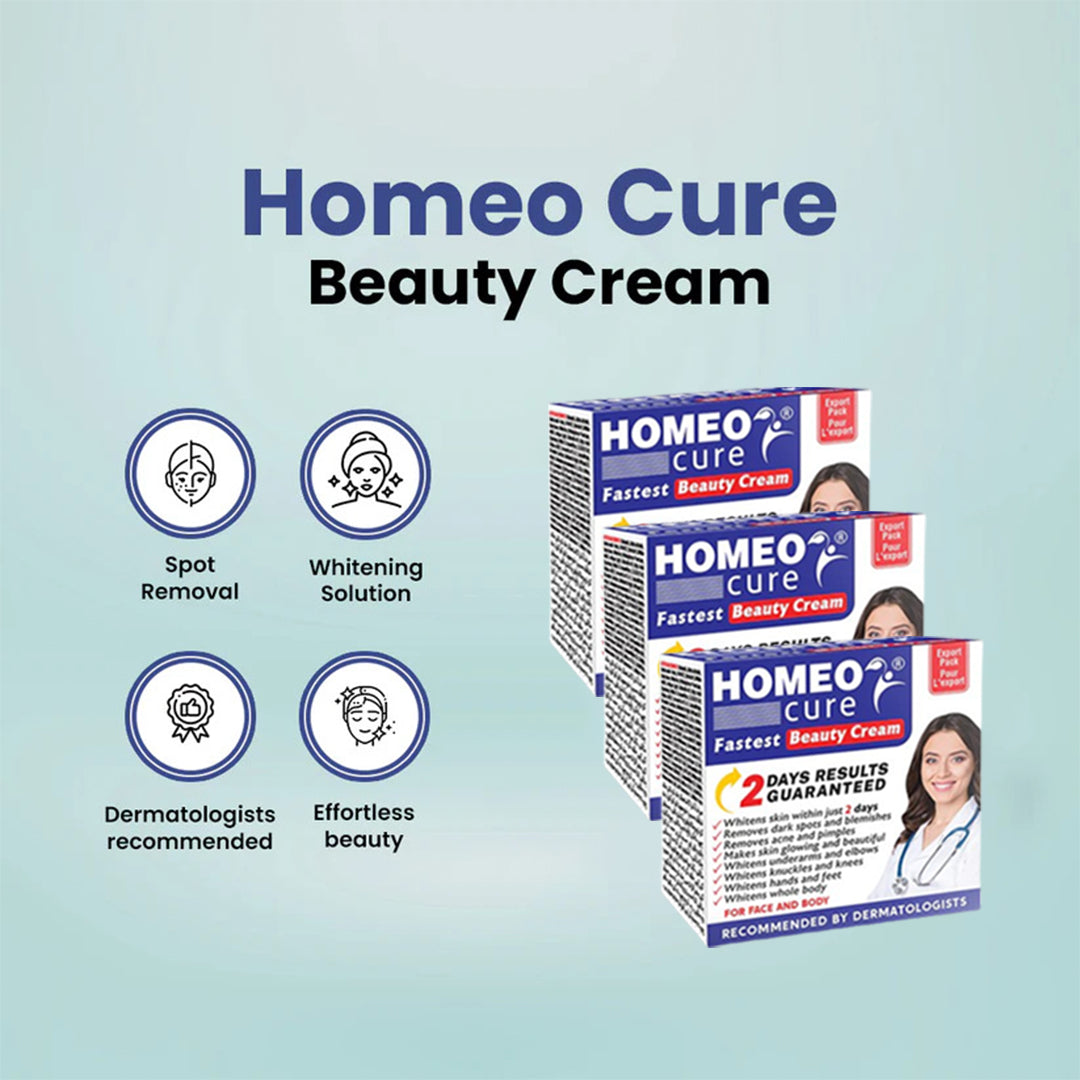 Homeo Cure Beauty Cream Pack of 3 - FlyingCart.pk