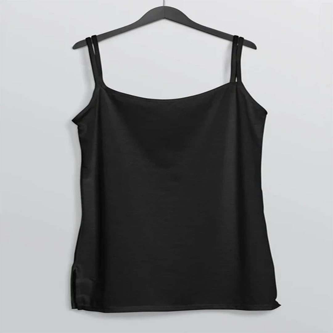 Cotton Soft Imported Black Camisole For Girls & Women-FlyingCart.pk